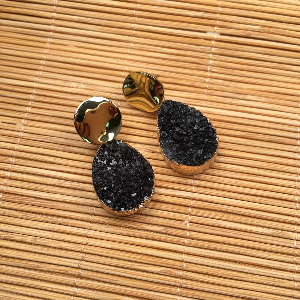 Оптовая продажа из природного камня серьги в виде капель гвоздики ювелирное