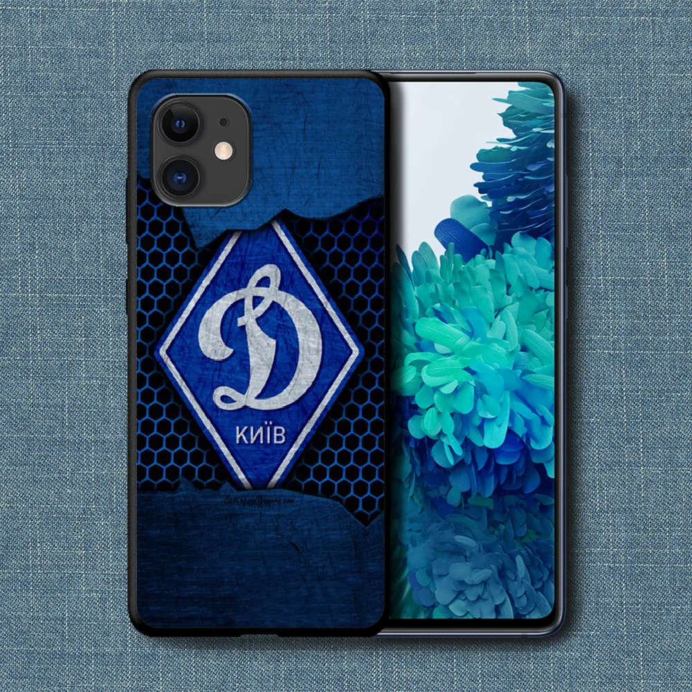 

Dinamo Kyiv Football Soccer Phone Case For iPhone 4 4s 5 5S SE 5C 6 6S 7 8 Plus X XS XR 11 12 Mini Pro Max 2020 black Hoesjes