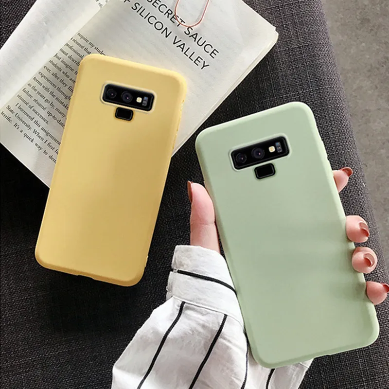 Модные Карамельный цвет чехол для samsung Galaxy Note 8 9 10 Pro Чехол S7Edge S8 S9 S10 плюс S10E M10 M20 M30