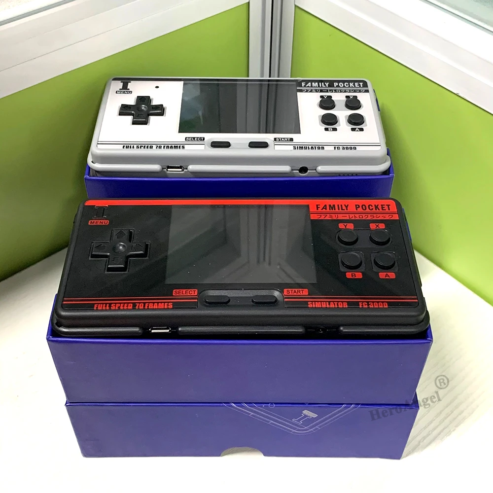 Классическая портативная игровая консоль FC3000 V2 в стиле ретро 4000 + игр видеоплеер