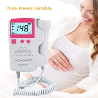 upgraded 2 5mhz doppler fetal heart rate monitor home pregnancy baby fetal sound heart rate detector lcd display no radiation