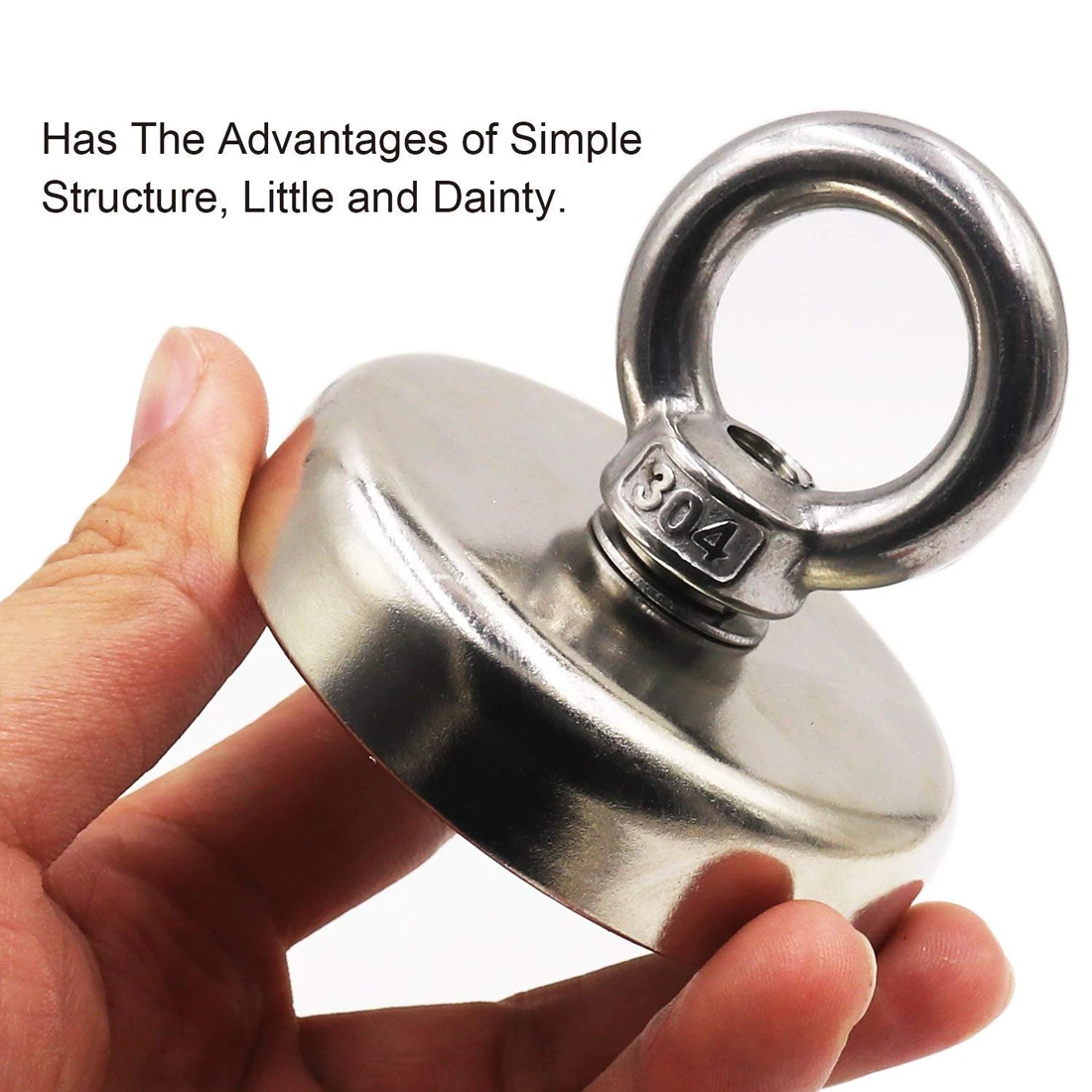 

Strong Powerful Round Neodymium Magnet Hook Salvage Magnet Sea Fishing Equipment Holder Pulling Mounting Pot with Ring