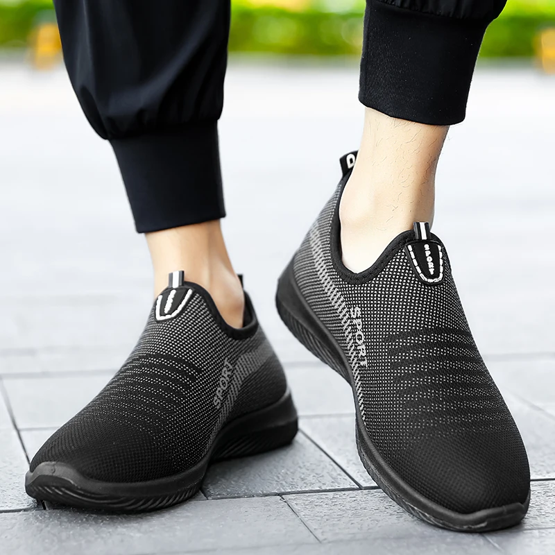 Классические зимние туфли PUPUDA мужские уличные слипоны лоферы теплая хлопковая