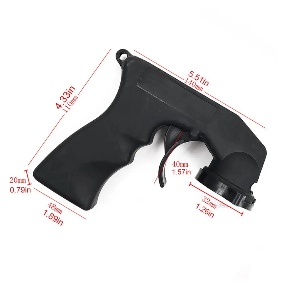 

Spray Adaptor Paint Care Aerosol Spray Can Gun Handle With Full Grip Trigger Locking Collar Car Maintenance For Painting