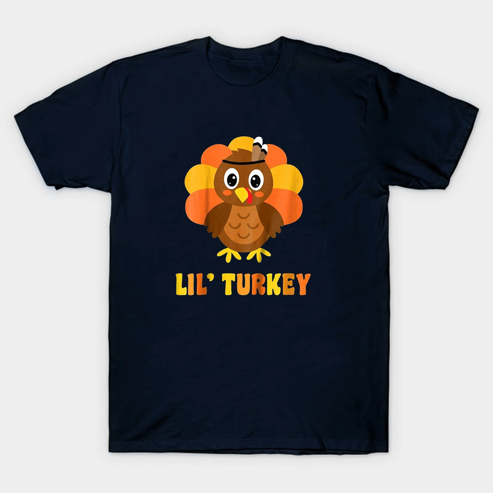 

Cute Kids Lil Turkey Boy Funny Thanksgiving Gift Mens T-Shirt. Summer Cotton Short Sleeve O-Neck Unisex T Shirt New S-3XL