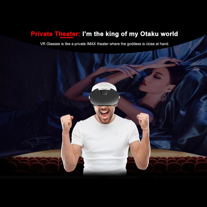 Очки виртуальной реальности Fit VR 3F 112 FOV с дистанционным управлением 3D Android Cardboard