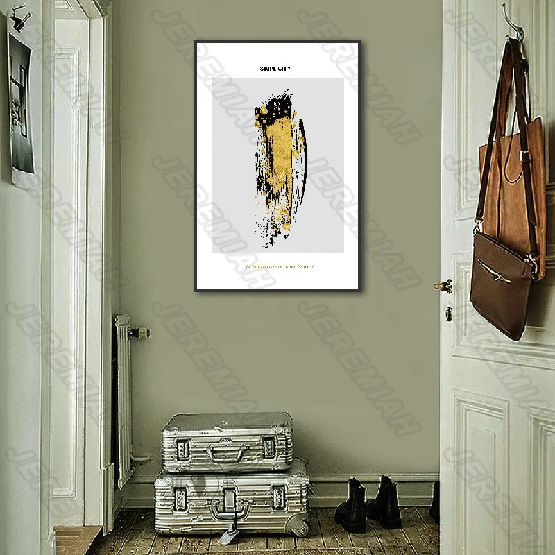 

Animal Painting Elephant and Deer Poster Nordic Style Wall Art Canvas Print Painting Modern Living Room Decoration