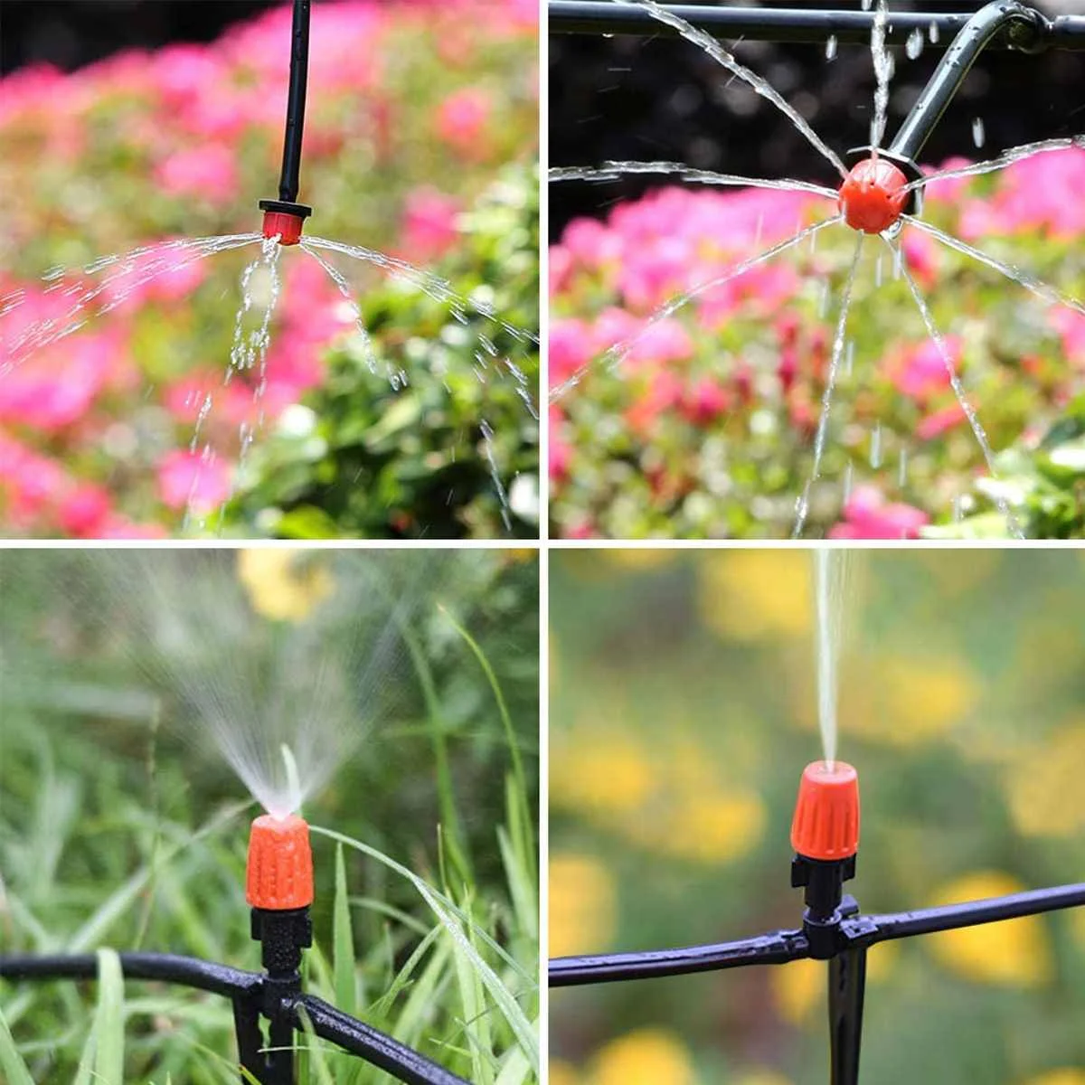 

Garden Automatic Drip Irrigation Adjustable Mini DIY Irrigation Heavy Duty Tube Watering Kit for Patio Lawn