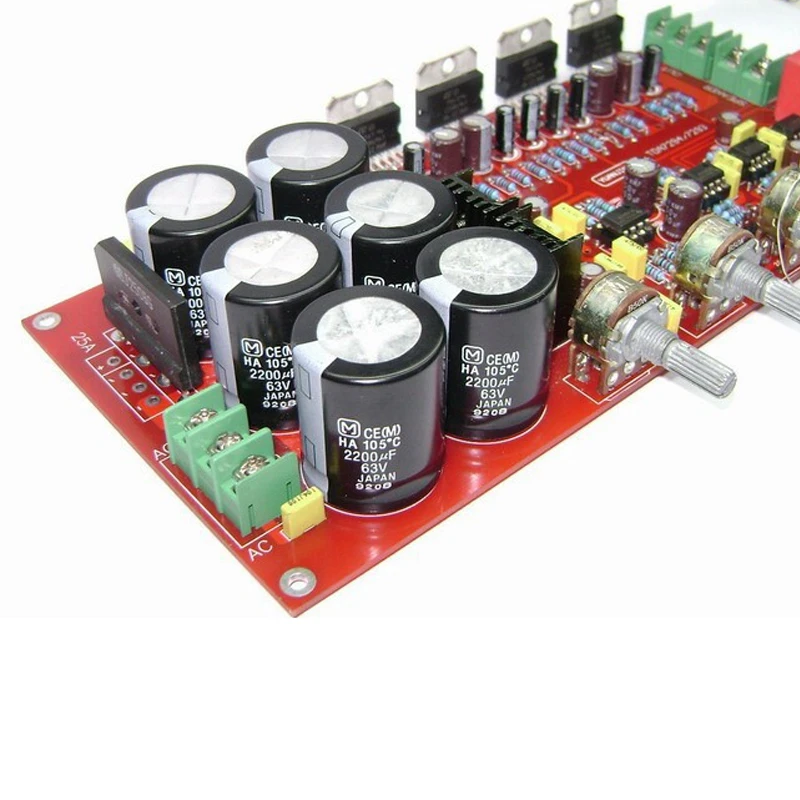Tda7294 Amplifier Board 2.1 Channel Upc1237 2x80W+160W Subwoofer With Speaker Protection Sealed Potentiometer | Электроника