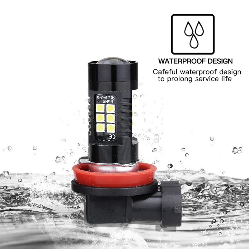 

2PCS Car Headlight Bulbs H8 H11 HB4 9006 H10 H16 LED Fog Lights Bulb 21W 3030SMD 800LM 6000K White Car Driving Lamp Auto Lights