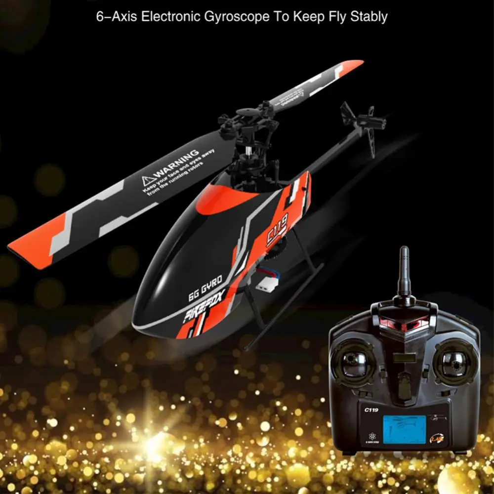 

C119 4 Channel Single Propeller Remote Control Aircraft Helicopter Kids Toy Gift