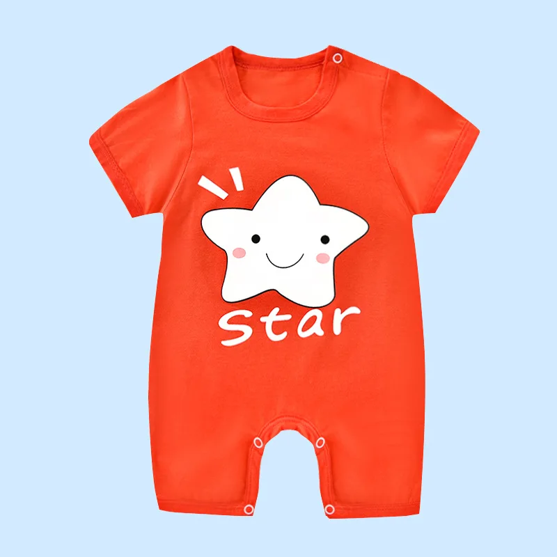 От 0 до 2 лет Летний комбинезон для новорожденных мальчиков и девочек детские