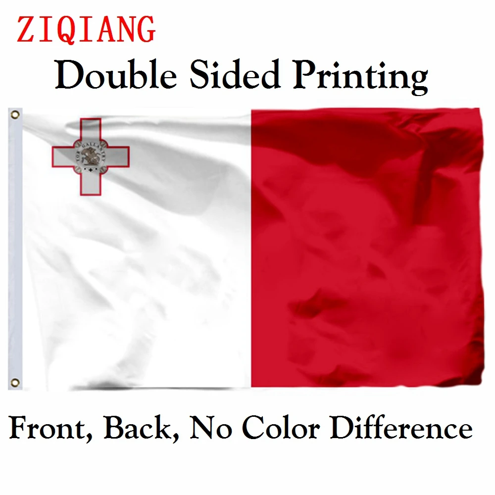 

Malta Flag 3x5ft Polyester Flying Size 90x150cm Custom High Quality Double Sided Printing Banner