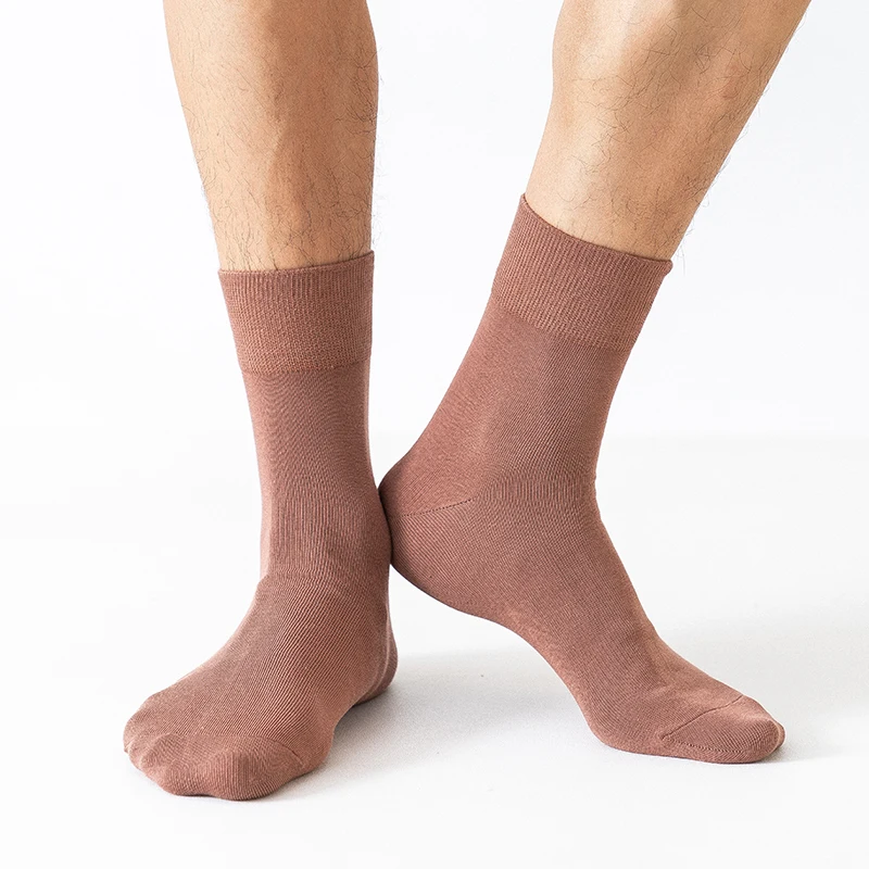 

CARTELO Solid Color Men's Socks New Casual Fashion Sport Middle Tube Socks Soft Breathable Cotton for 4 Season Male