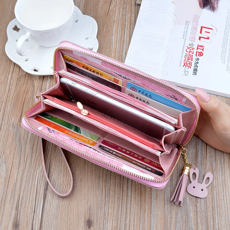2020 new small daisy wallet women long zipper Korean fashion wallet women large change mobile phone bag