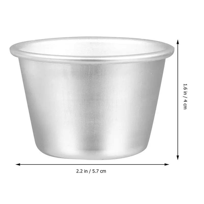 

3pcs Aluminum Alloy Egg Tart Mould Round Cupcake Baking Pan Nonstick Cookie Pudding Mould Kitchen Baking Pastry Tools