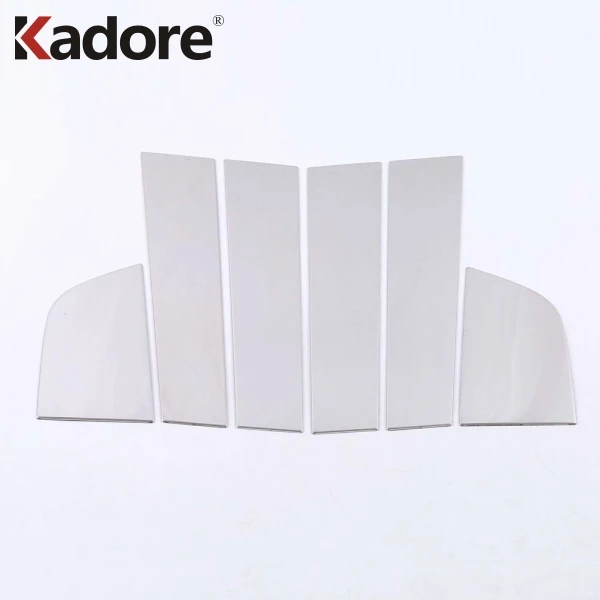 Декоративная наклейка на окно автомобиля из нержавеющей стали для Kia Rio 4 X line 2018 2019