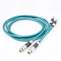 pair free shipping 8nx ofc pure copper audio interconnect cable with carbon fiber xlr plug