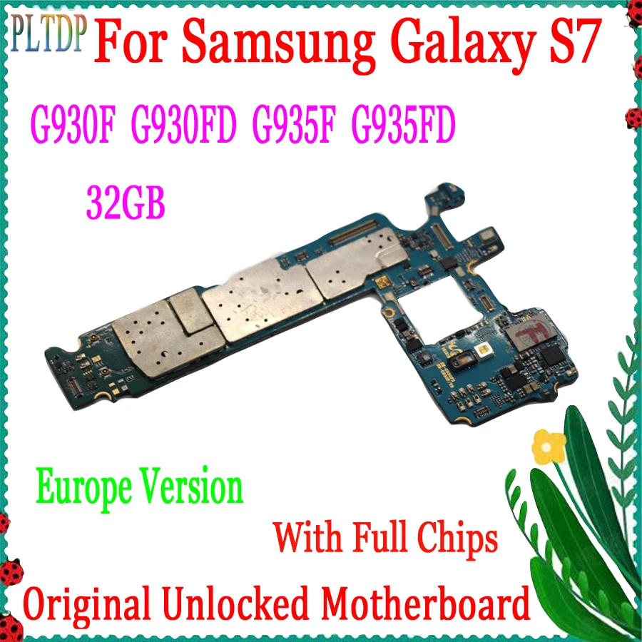 Материнская плата 32 ГБ для Samsung Galaxy S7 edge G930F G930FD G935F G935FD 100% оригинальная