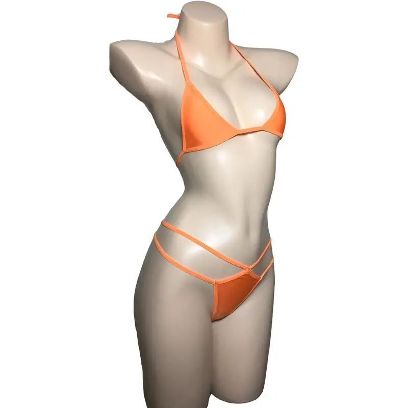 Сексуальные женские оранжевые бриджи из спандекса бюстгальтер на бретельках