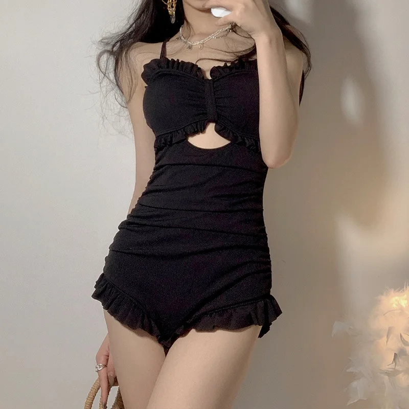 

Sexy One Piece Swim Suit Swimsuit Women 2021 Swimwear Ladies Bathing Female Korea Ins Push Up Animal Cotton Sierra Surfer Beach