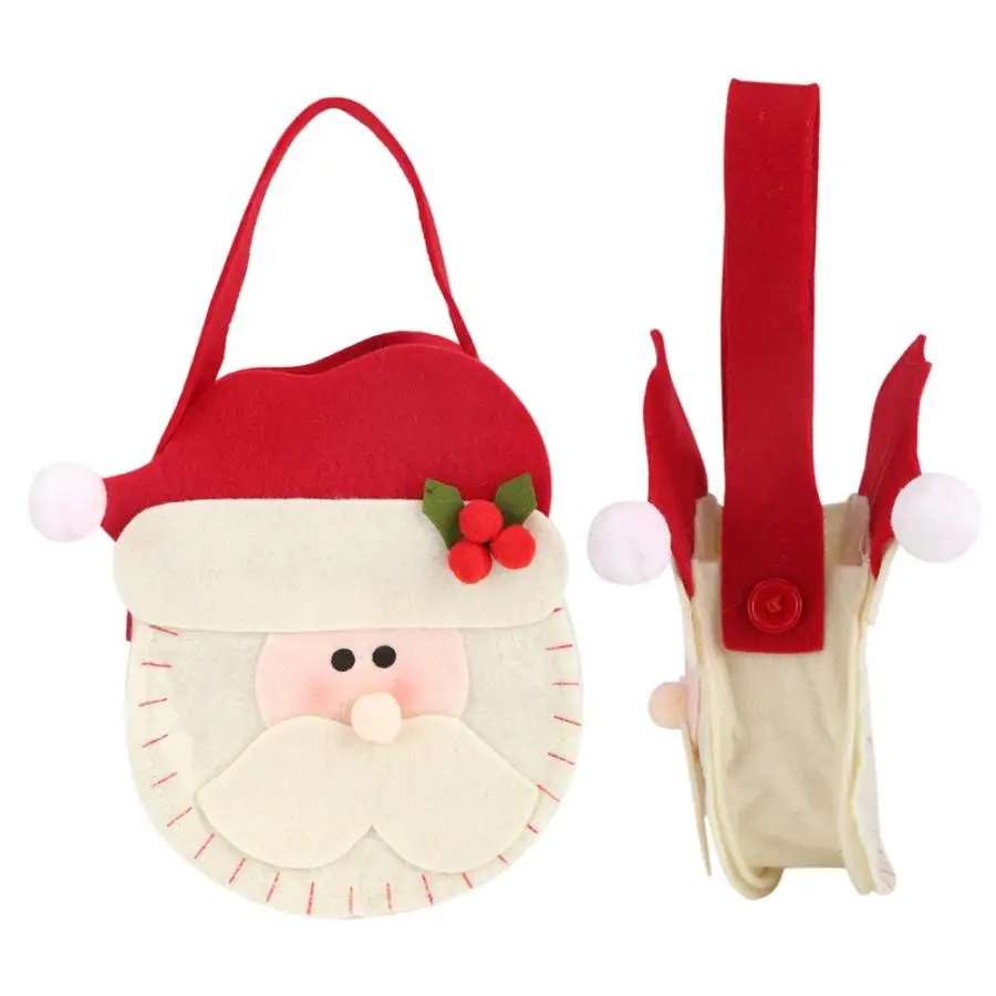 Подарочная конфетная сумка в виде милого Санты Рождественская для детского