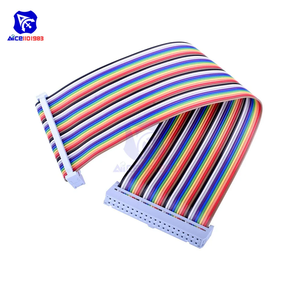 Diymore 20 см 40 контактов GPIO Радужный ленточный кабель для Raspberry Pi Модель B/Модель B + |