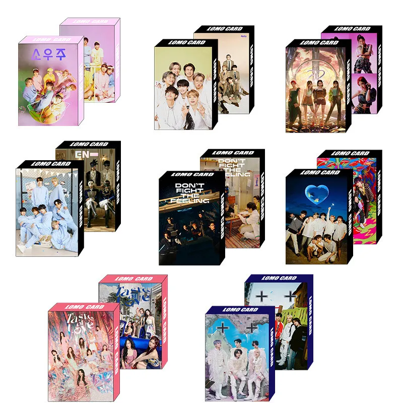 KPOP BANGTAN BOYS Permission To Dance Poster New Album Savage TWICE T ENHYPEN 30PCS LOMO card peripherals For Christmas Gift | Канцтовары