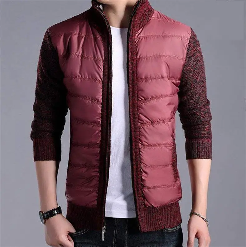 Зимняя мужская куртка 2019 модная парка со стоячим воротником с плюшевой