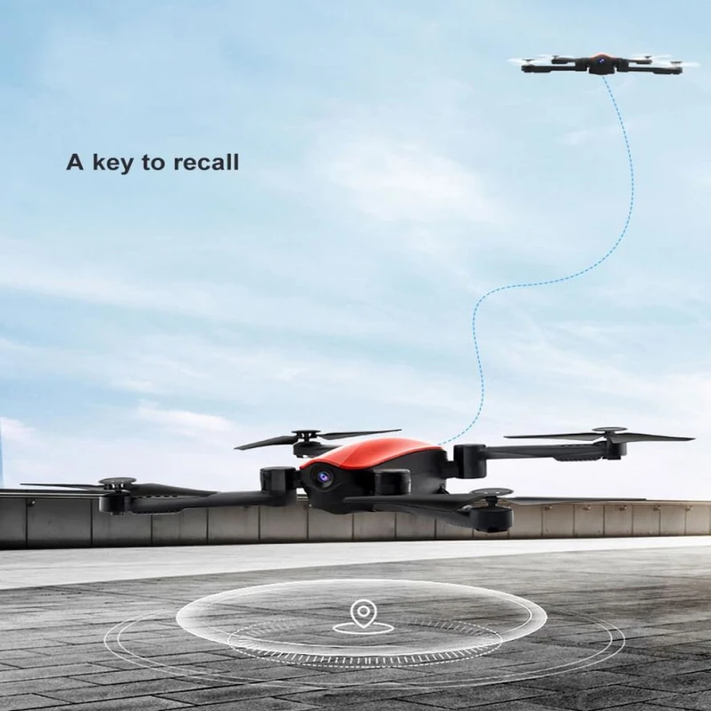 Складной Дрон с камерой для аэрофотосъемки и светодиодной подсветкой 15 минут