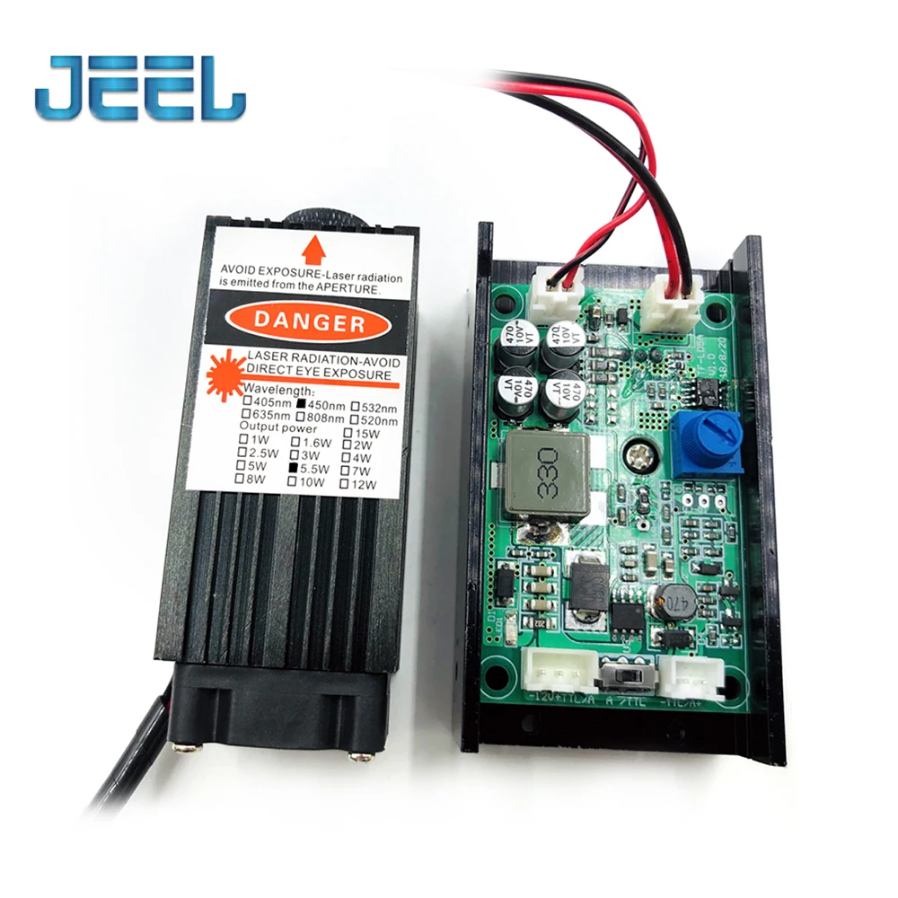 Лазерный модуль высокой мощности 5 нм с фокусом лазерная гравировка TTL модулем