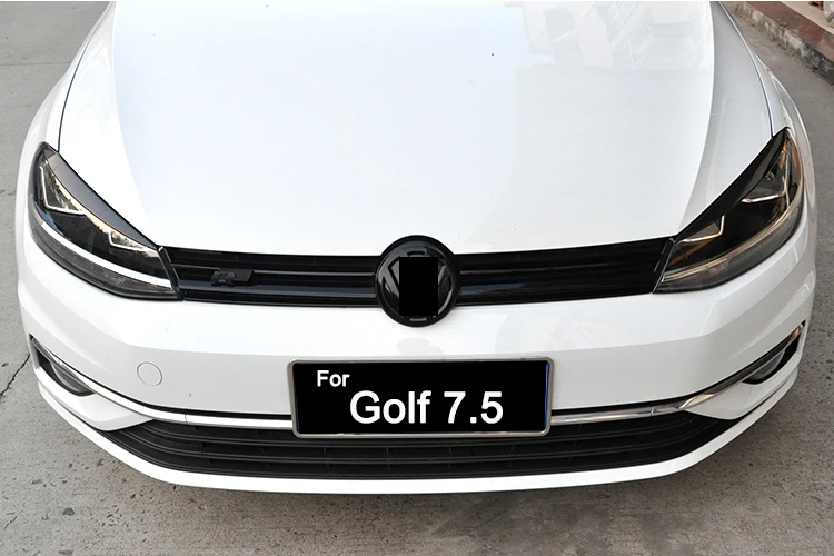 cabeça do carro luz da lâmpada pálpebra adesivo farol sobrancelha guarnições para vw golf acessórios