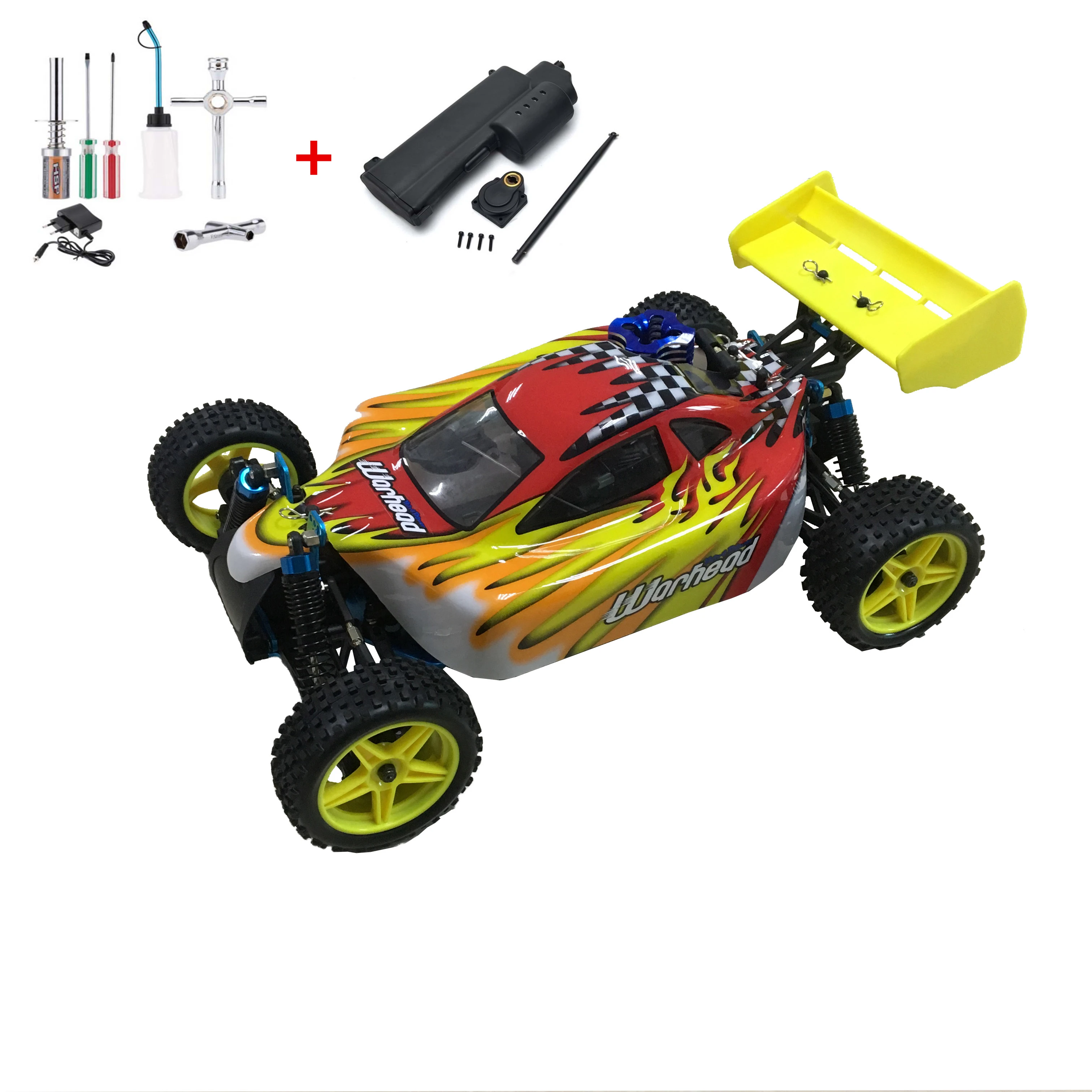 HSP Baja 1/10 соотношение нитро мощность Внедорожник 4WD RC АВТОМОБИЛЬ 94166 и 18cxp скорость двигателя 60-80 км/ч