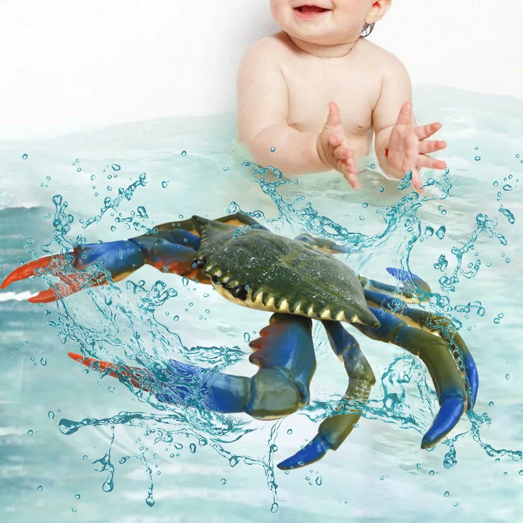 

New Simulation Crab Animal Model Marine Organism Decoration Bathtub Education Toys fairy garden decoration accessories Children