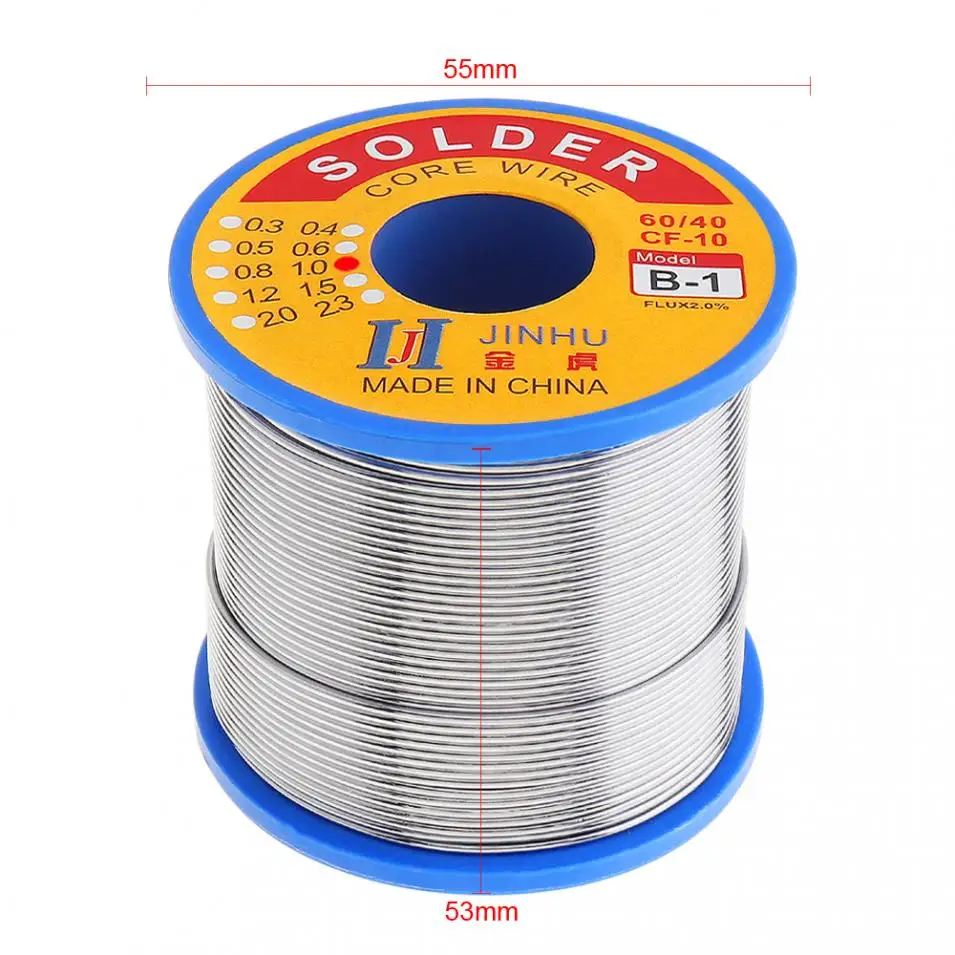 60/40 B-1 500g 1 0 мм неочищенный припой с канифольным ядром 2.0% флюсом и низкой