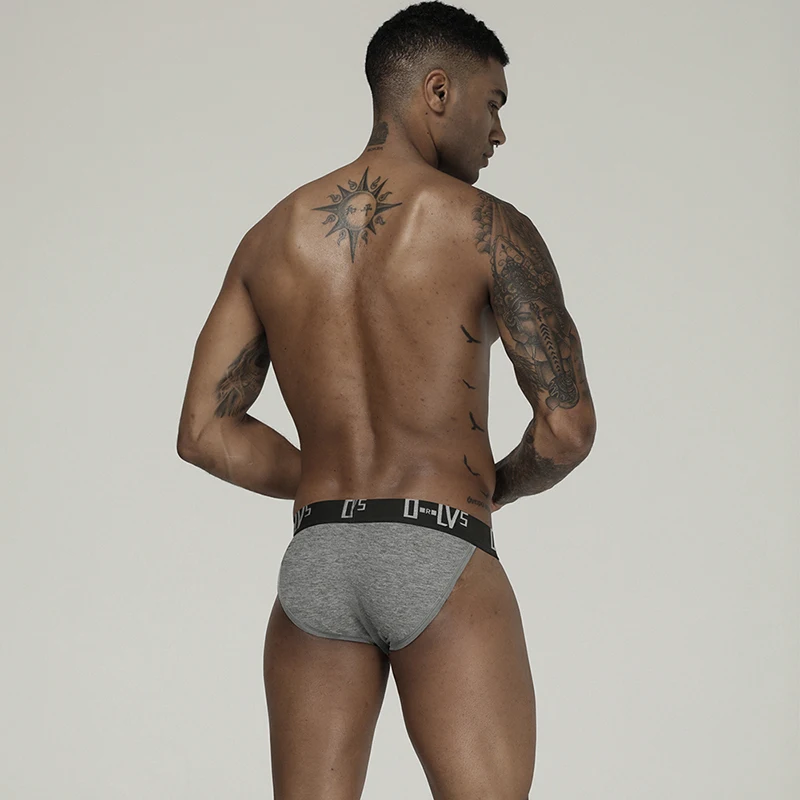 ORLVS бренд Для мужчин s сексуальное нижнее белье трусы с низкой талией Хлопок