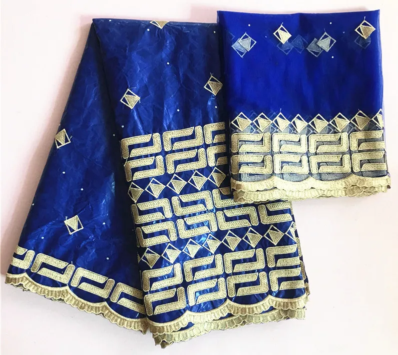 Guinea brocade Ткань высокое качество Базен riche кружева Лидер продаж королевский синий