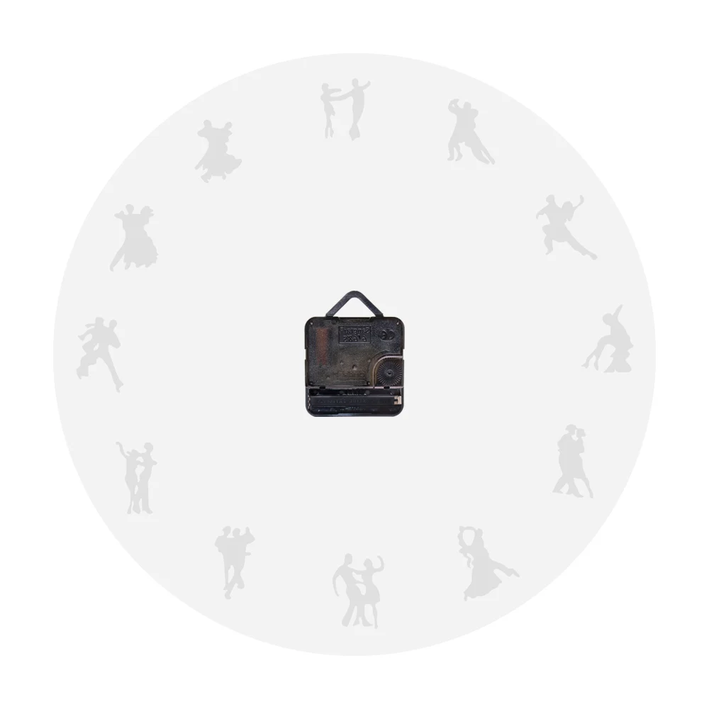 Настенные часы для бальных танцев минималистичный дизайн латинских пар декора