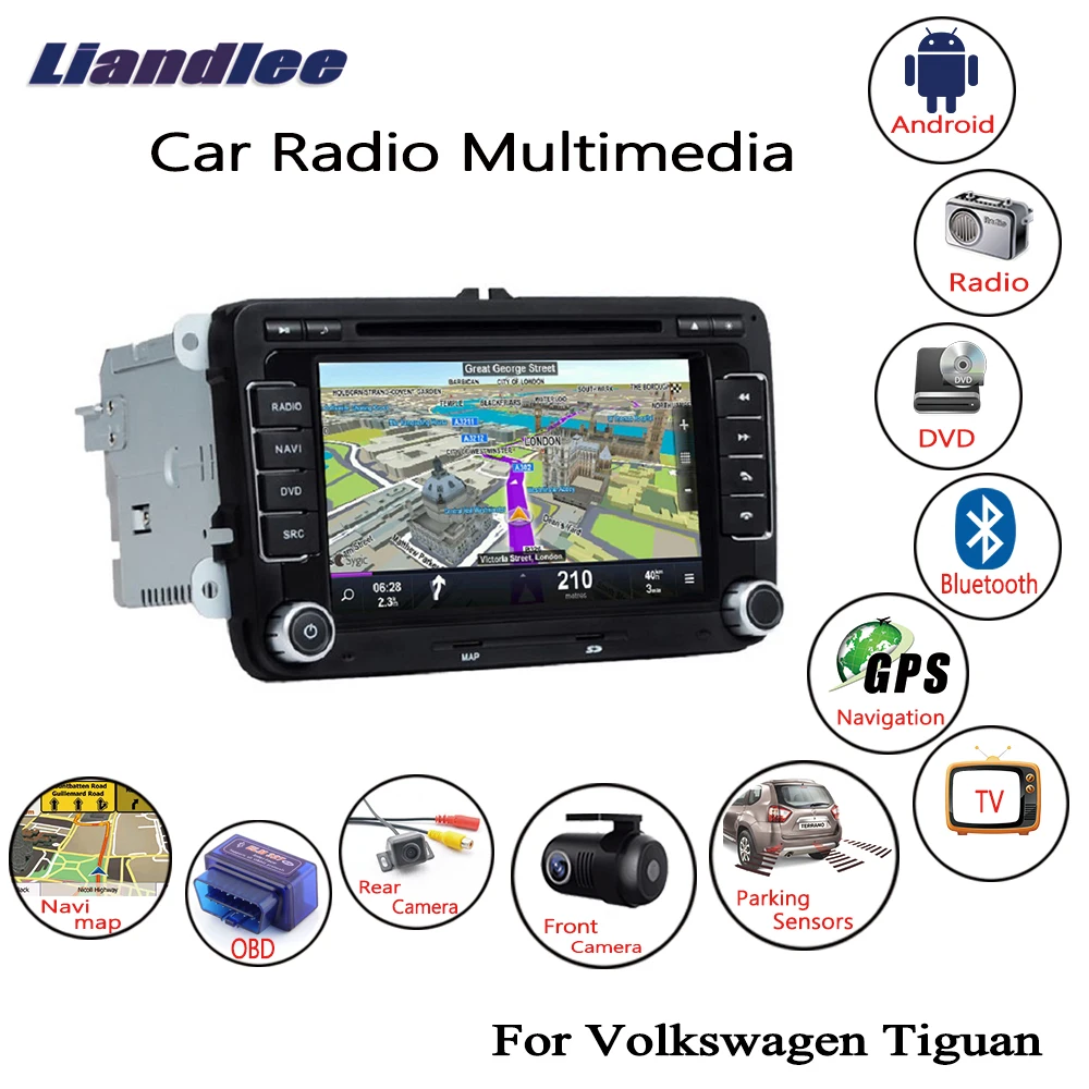 Liandlee для Volkswagen VW Tiguan 2007 ~ 2014 Android автомобильное радио CD DVD плеер GPS навигация карты