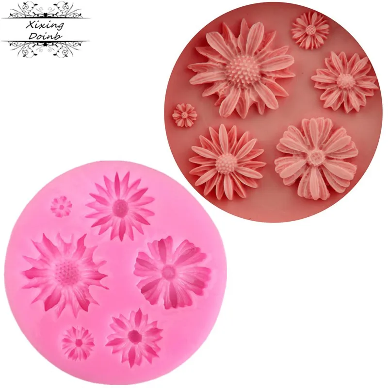 Силиконовая форма солнце для хризантемы сделай сам/Маргаритка инструмент