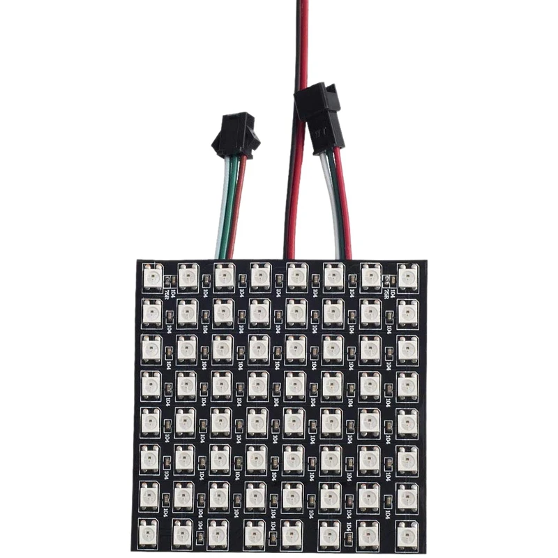 WS2812B RGB 5050SMD индивидуально адресуемый 8X8 64 пикселей светодиодный матричный панель