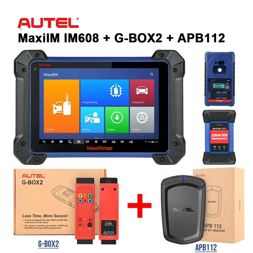 Автомобильный диагностический инструмент Autel MaxiIM IM608 OBDII Key программный сканер IMMO