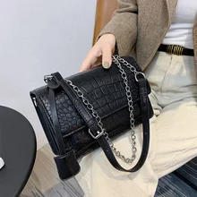 Crossbody Bags For Women 2021 Luxury Handbags Crocodile Pattern Shoulder Bag Fashion Girls Casual Small Square Women Bag Purse
