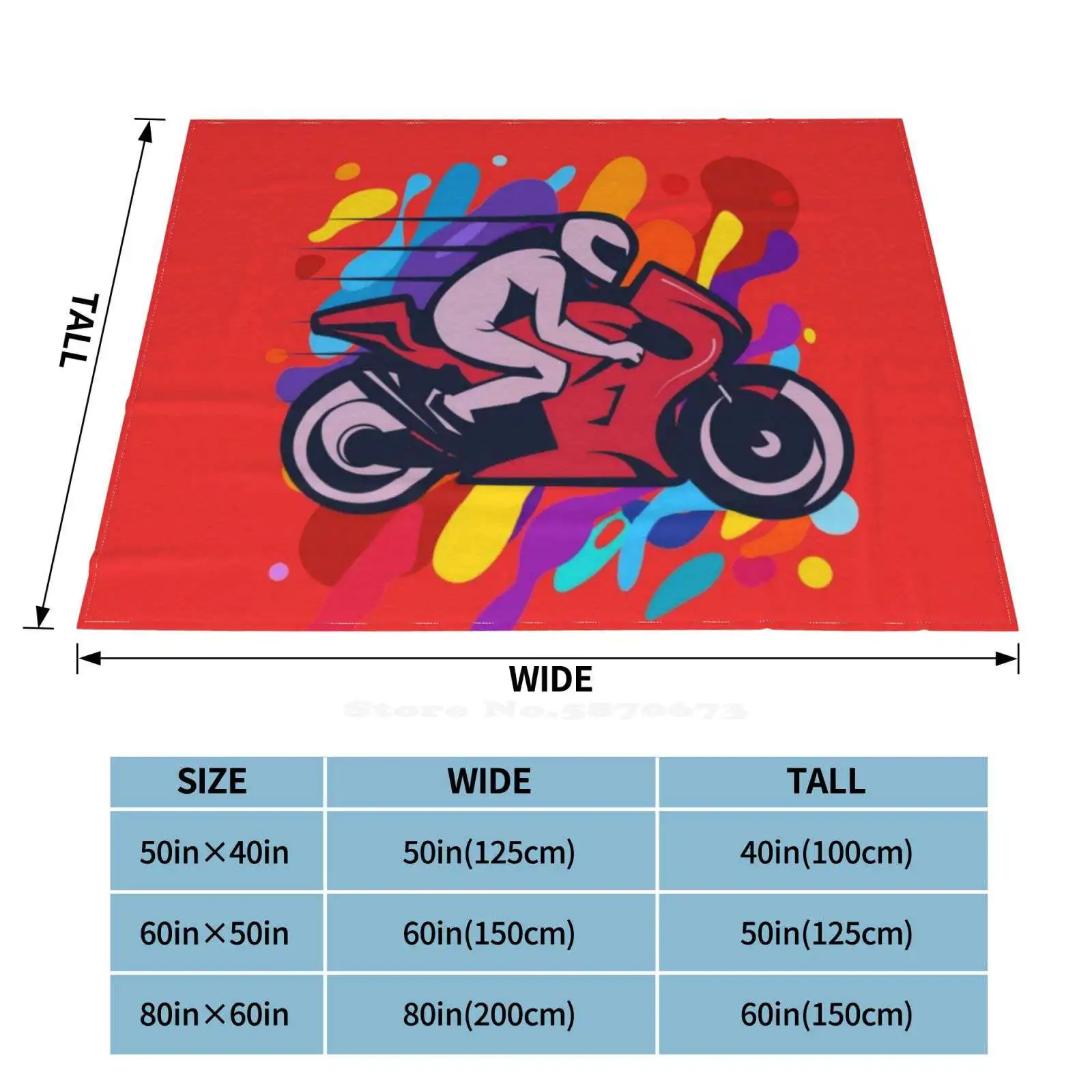 Высококачественное теплое фланелевое одеяло для гоночного велосипеда с