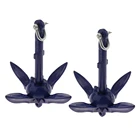 Складной якорь, 2 шт., 0,7 фунтов (кг), подходит для каноэ, Гидроциклов, лопастей, небольшой лодки