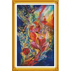 Красивый Красочный Набор для вышивки крестиком павлина 14CT 11CT Набор для вышивки животными поделки, ручная вышивка рукоделия