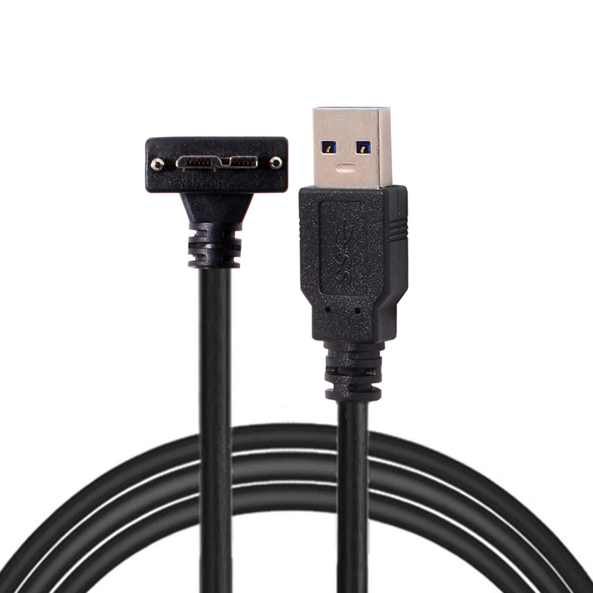 Chenyang USB 3 0 до 90 градусов вверх Угловой Micro винт кабель для передачи данных 1 2 м