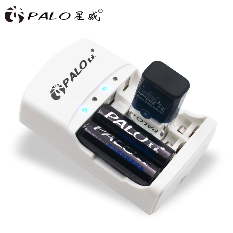 зарядное устройство крона 4 слота для аккумуляторов 1 2 В AA AAA 6F22 9 в Li-Ion NI-MH NI-CD