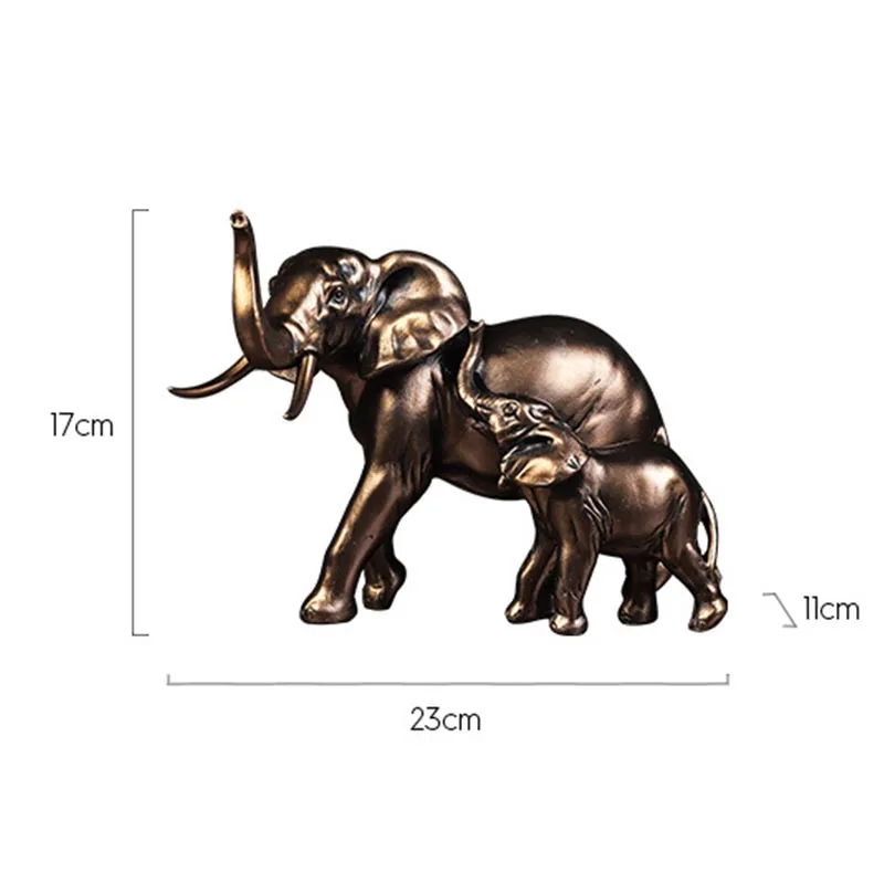 Новая смола Слон ручной работы украшения дома гостиной комнаты офиса статуя