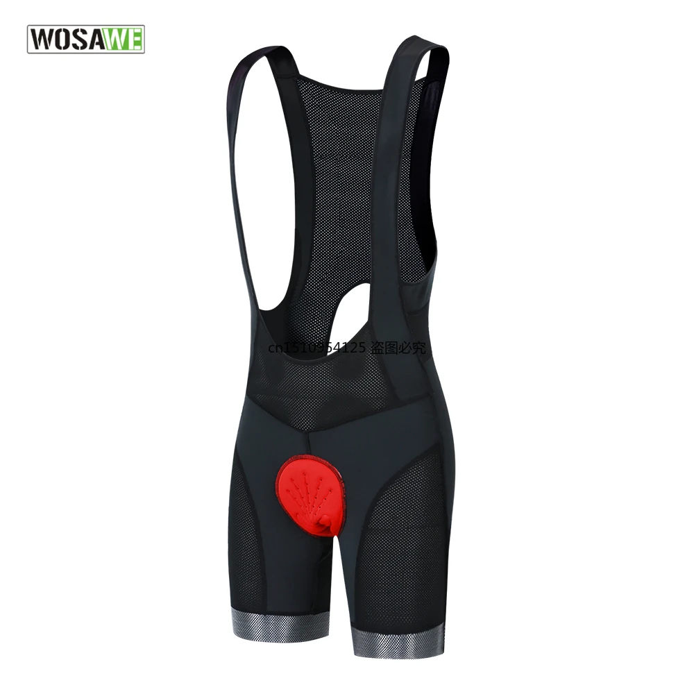 

WOSAWE Cycling Bibs Shorts Gel Padded Bike Tights Triathlon Man Pro MTB Bicycle Under Wear Mountain Biker Breathable Pant